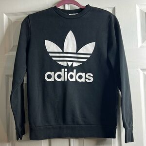 Adidas Black 3 Stripes Pullover Youth Size Large Kids